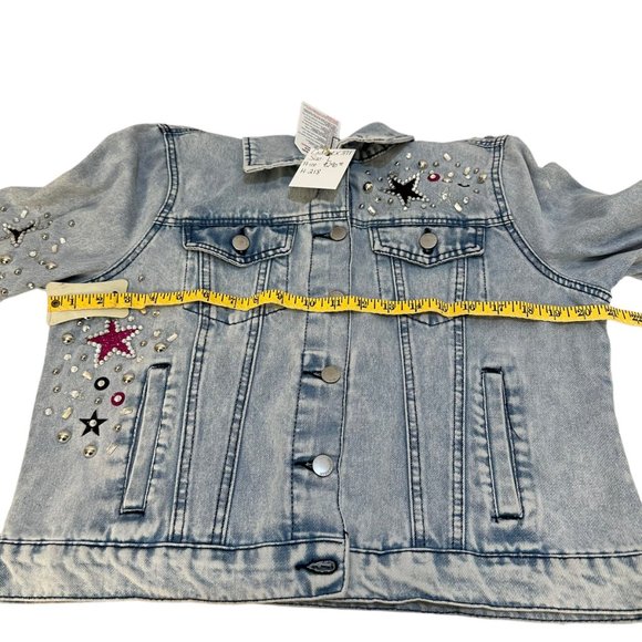 (H-218) Barbie Theme Denim Jacket Size L - Picture 9 of 10